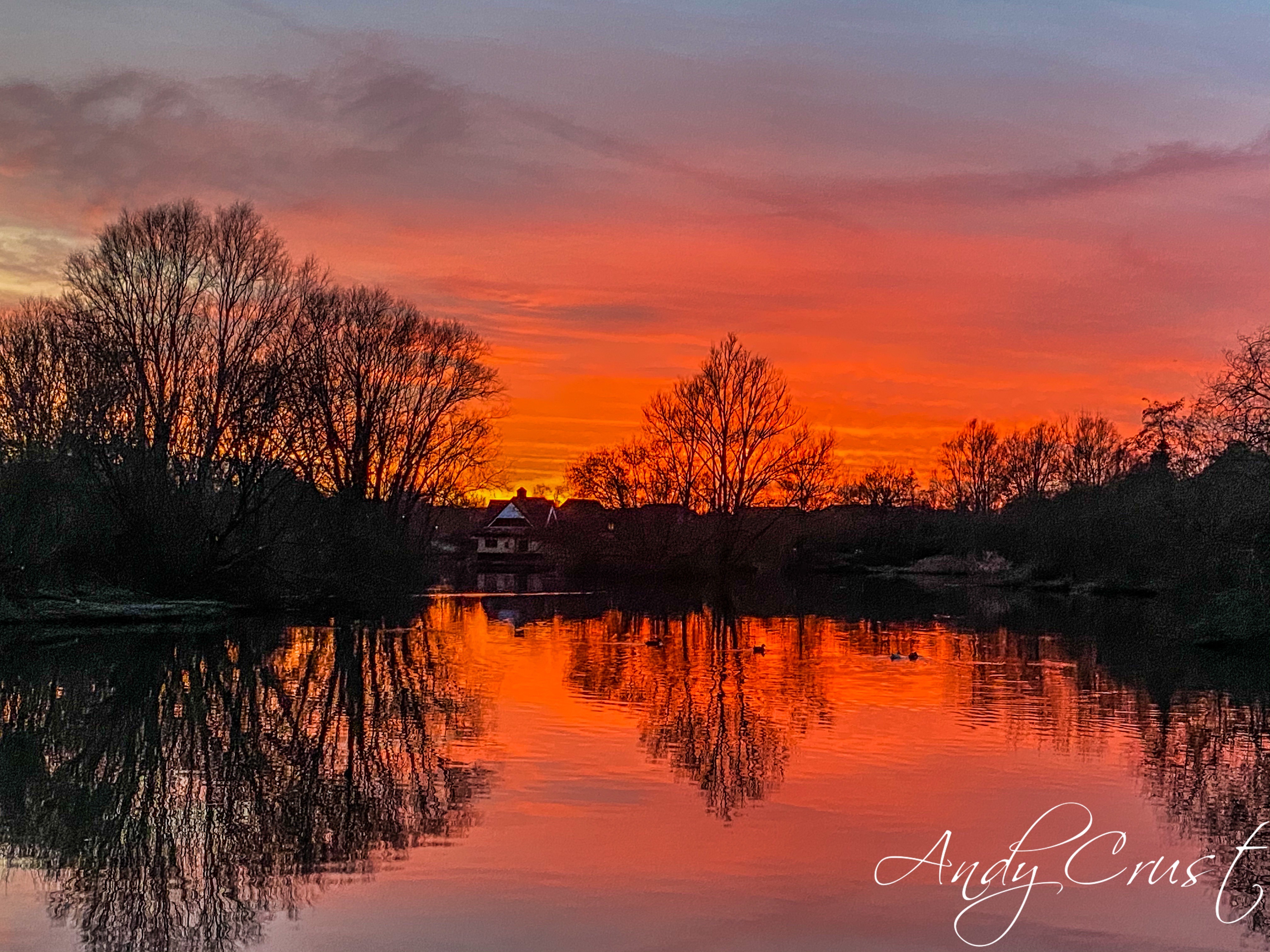 Andy Crust Singleton Lake At Sunset